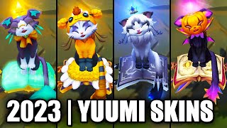 ALL YUUMI SKINS SPOTLIGHT 2023  League of Legends [upl. by Aiciram]