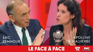 Eric Zemmour face à Apolline de Malherbe  BFMTV ment et relaie les mensonges du gouvernement [upl. by Clayberg]