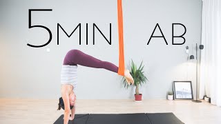 5 MIN Beginners Ab Workout🔥  Aerial Fitness  aerial practice [upl. by Jacquie]