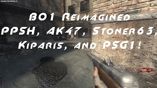 BO1 Zombies Reimagined  New Weapons PPSH AK47 Stoner63 Kiparis PSG1 [upl. by Woods]