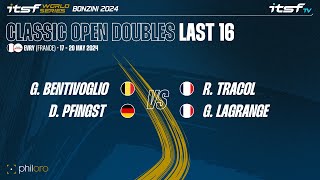 BentivoglioPfingst vs TracolLagrange  Last 16  ITSF WS Bonzini 2024 Classic Open Doubles [upl. by Acinnod]