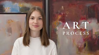 How a professional abstract artist ACTUALLY creates paintings [upl. by Denby]