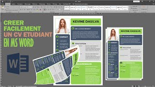 Comment créer un CV Etudiant facilement en Ms Word 2024 [upl. by Goodard]