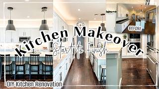 DIY KITCHEN RENOVATION from START to FINISH 🏠 Step by Step KITCHEN MAKEOVER [upl. by Godfry]