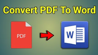 Pdf To Word Converter In Laptop  Pdf Ko Word Me Kaise Convert Kare [upl. by Oinigih]