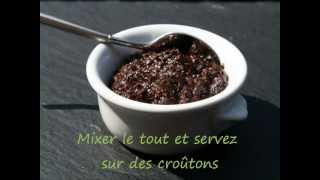 Recette  Tapenade olives noires  Recipes  Tapenade black olive [upl. by Am79]