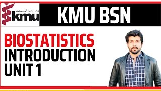 BIOSTATISTICS  Unit 1  BSN  KMU  6th SEM [upl. by Rizan723]