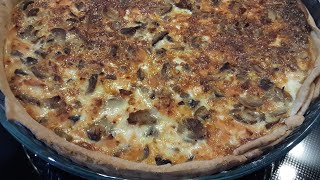 Tarte au saumon et champignons [upl. by Bozovich]