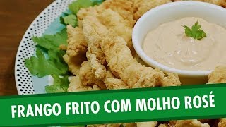 Frango frito com molho rosé [upl. by Aneel496]