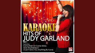 Get Happy In the Style of Judy Garland Karaoke Version [upl. by Eenad]