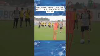 o filho do filipe luis sabe muito de futebol igual ao pai né [upl. by Adyht]