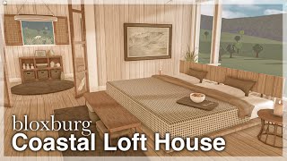 Bloxburg  Coastal Loft House Speedbuild interior  full tour [upl. by Meunier309]