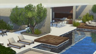 Modern Villa  The Sims 4 Stop Motion  NO CC [upl. by Nitsirc960]