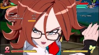 dbfz Android 21 Lab coat stomp loop [upl. by Pry]