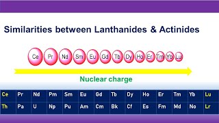 Similarities between Lanthanides amp Actinides [upl. by Vigor]