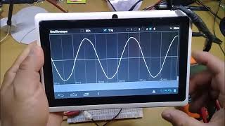 14 Tablet como Osciloscopio Implementación del Circuito [upl. by Cirle]