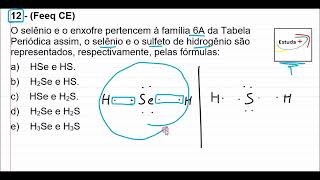 Fórmula dos compostos Sulfeto de Hidrogênio e Seleneto de hidrogênio [upl. by Hurff]