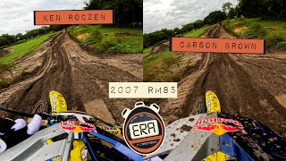 Carson Brown and Ken Roczen RM85 GoPro Throwdown Lap ERA’s [upl. by Htrap268]