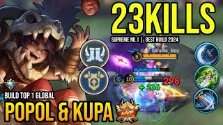 POPOL amp KUPA BEST BUILD 2024  BUILD TOP GLOBAL POPOL amp KUPA GAMEPLAY  MOBILE LEGENDS✓ [upl. by Guinevere]