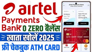 Airtel payment Bank Account open  airtel payment bank account kaise khole  airtel payment [upl. by Etnad]