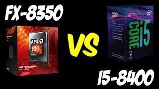 💥AMD FX8350 vs i58400 🔥Benchmarks  Gaming Test 🎮 4K [upl. by Ehrlich]