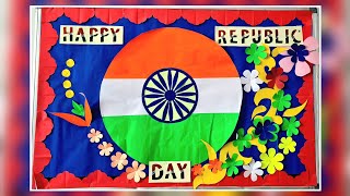 Republic Day decoration bulletin board ideasIndependence day bulletin board ideas26 Jan [upl. by Clayborne]