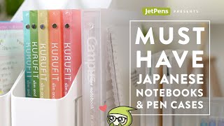 MUSTHAVE Japanese Notebooks amp Pen Cases ✨📒📓 [upl. by Lraep16]