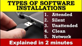 Types of software installations that exist [upl. by Letnom]