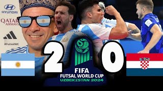 ARGENTINA VS CROACIA 2  0  ARGENTINA A CUARTOS  FIFA FUTSAL WORLD CUP UZBEKISTAN 2024 [upl. by Auqinahc381]