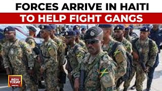 Haiti News Jamaican Soldiers And Police Arrive In Haiti To Help Fight Gangs  International News [upl. by Nawyt]