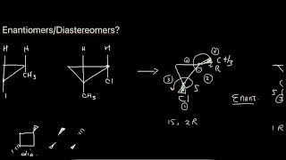 Enantiomers or Diastereomers  CYCLIC  Organic Chemistry [upl. by Malka]