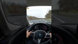 BMW 545e xDrive Full throttle acceleration on German Autobahn [upl. by Renae]