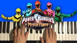 Power Rangers Mystic Force  Opening 1 Piano Tutorial Lesson [upl. by Oironoh]