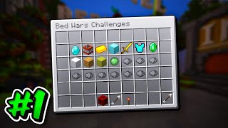 beating EVERY hypixel bedwars challenge part 1 [upl. by Nylehtak]