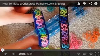 How To Make a Crisscross Rainbow Loom Bracelet [upl. by Twyla]