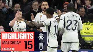 REAL MADRID  GRANADA CF 20  RESUMEN [upl. by Durr]