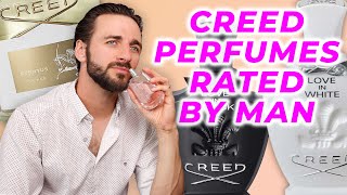 MAN REACTS TO CREED PERFUMES FOR WOMEN  Aventus For Her Wind Flowers Love In White etc [upl. by Nylime]