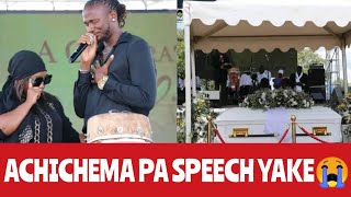 JAH PRAYZAH ACHICHEMA KURUFU RWABABA VAKE EMOTIONAL SPEECH 💔♥️😭 [upl. by Garzon]