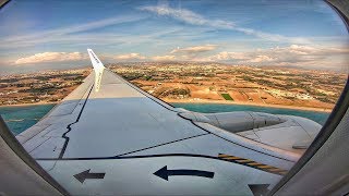 Ryanair Boeing 737800 Landing at Paphos Airport  GoPro 7 Black  Wing View [upl. by Flinn269]