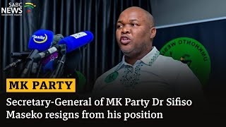 MKParty SecretaryGeneral resigns  In conversation with Professor Dirk Kotze [upl. by Radie]