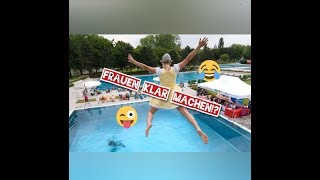 FRAUEN im Schwimmbad klar machen  kleiner Mann regt sich auf [upl. by Ymmas273]