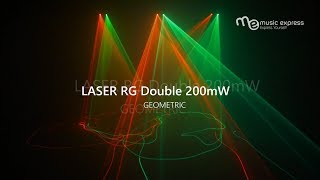 Light4Me Laser RG Double 200mW Geometric – stage laser [upl. by Airam]