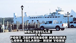 Holtsville to Port Jefferson Marina  4K Drive  Long Island NY [upl. by Acirre]