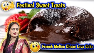 French Chocolate Lava Cake Recipe  How to Make Chocolate Lava Cake At Home  Molten Lava Cakes [upl. by Thissa]