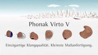 Technologie Phonak Virto V SONTEC HEARING AIDS Hörgeräte Audífonos høreapparater [upl. by Finbar]