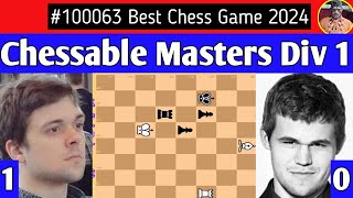 Vladimir Fedoseev vs Magnus Carlsen  Chessable Masters 2024 chess [upl. by Kobi567]