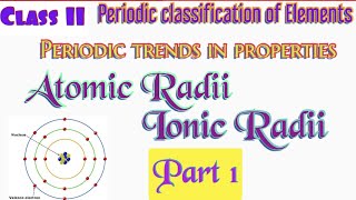 Periodic trends in physical propertiesAtomic radiiIonic radii Class 11isoelectronic species [upl. by Etnoek57]