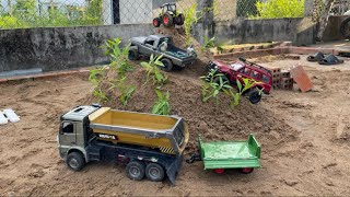 Remote Control Car Off Roading TestMini Rc Car Off RoadRc Land CruiserRc Toyota PickupTractor [upl. by Nalek]