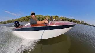 Glen L Zip jumps on Plane with a Tohatsu 40hp Outboard [upl. by Etnauq]