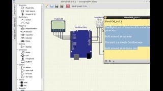 SimulIDE002 Simulator Arduino Simple Oscilloscope [upl. by Emmerie236]